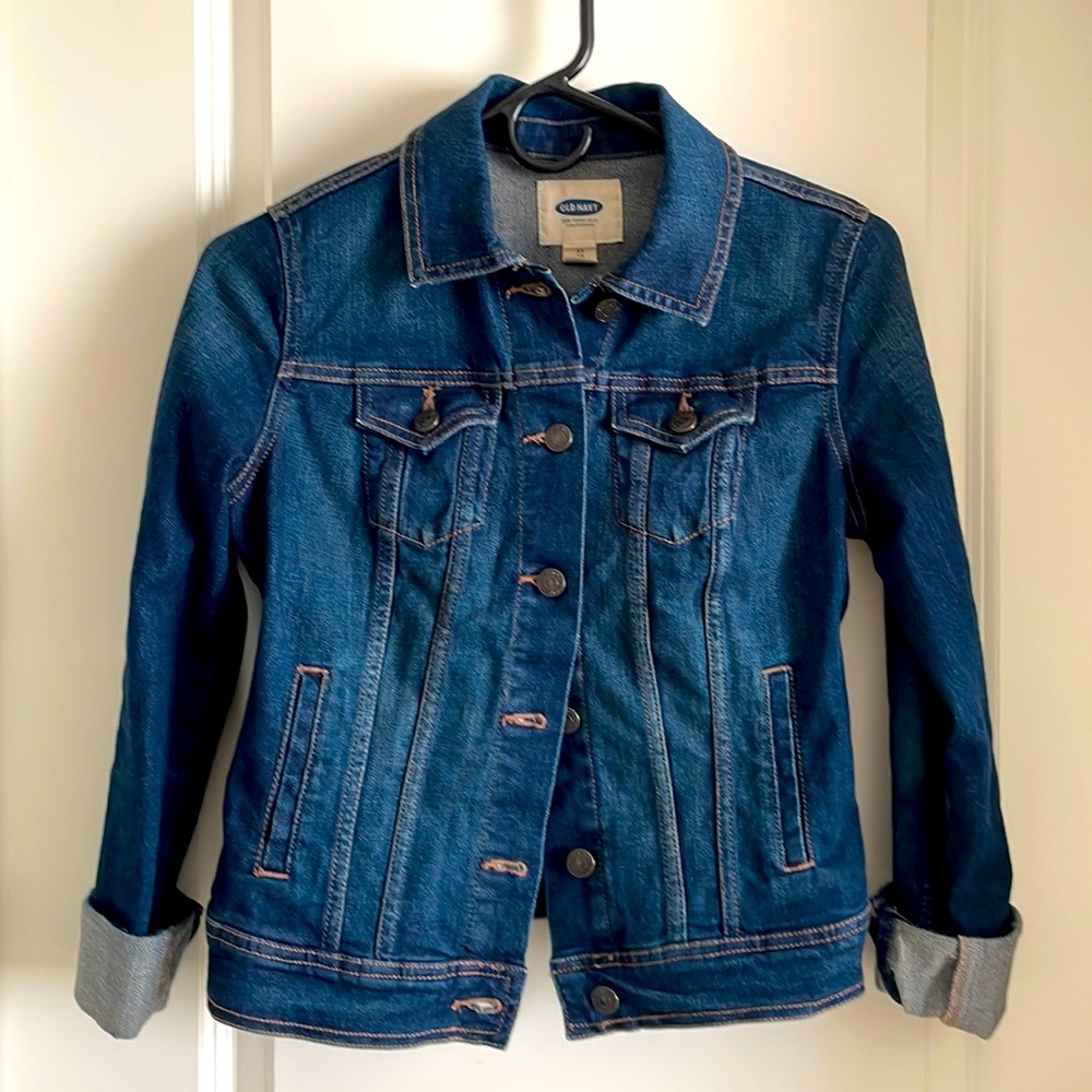 Dark wash denim jacket